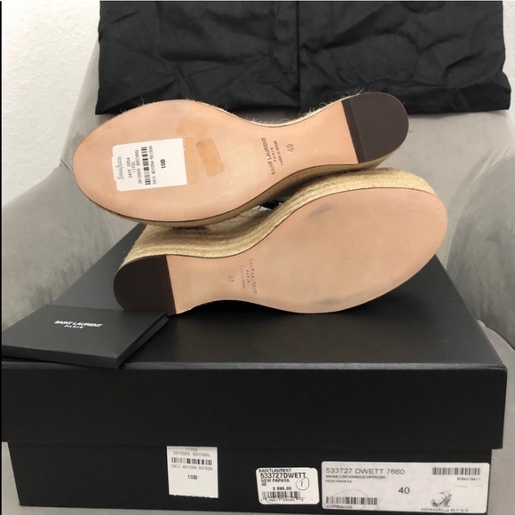 Authentic Saint Laurent Wedges size 10 - Picture 5 of 13